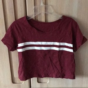 Cropped Magenta Tee